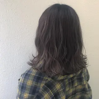 セミロング kiyono ⭐︎ダブルカラーのヘアスタイル
