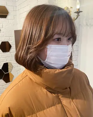 ミディアム カラー ヘアアレンジ レイヤーカット×髪質 改善🇰🇷シオリのヘアスタイル