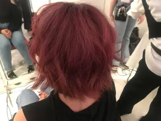 ショート カラー ヘアアレンジ 蔵前🫧韓国風レイヤ ーカット🫧KAHOのヘアスタイル
