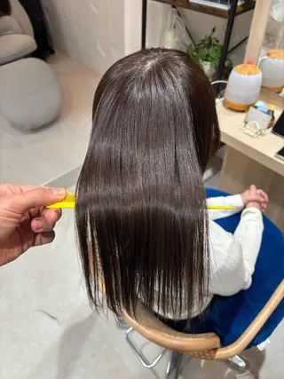セミロング endo susumuのヘアスタイル