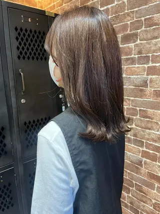 セミロング カラー パーマ ヘアアレンジ メンズ キッズ ネイル マツエク・マツパ アイブロウ 久木原 ゆりのヘアスタイル