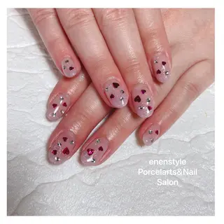 ミディアム ネイル 🐾enen style 🐾のネイルデザイン