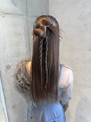 ヘアアレンジ はやしほのか| ヘアセット×カラーのヘアスタイル