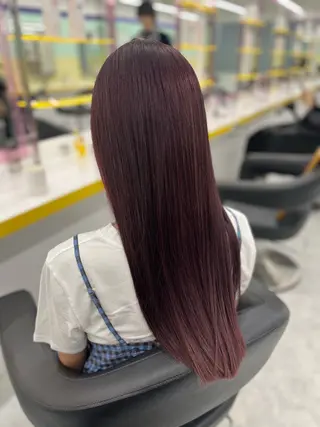 ロング カラー ハイトーンカラー 🦄レイヤーカットのヘアスタイル