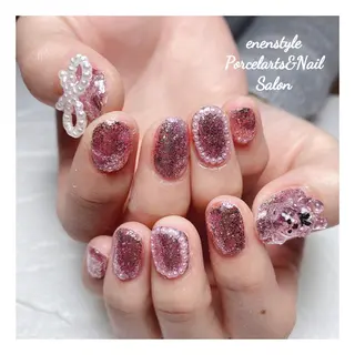 ミディアム ネイル 🐾enen style 🐾のネイルデザイン
