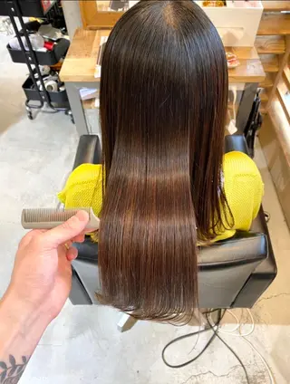 ロング カット無料/髪質改善 髪質根本改善/艶髪のヘアスタイル