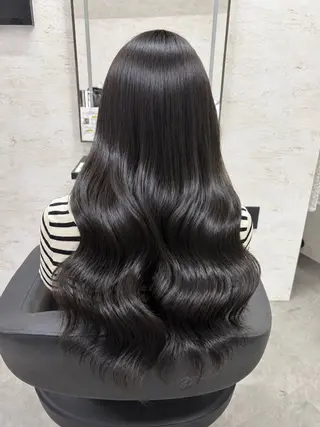 ロング 縮毛矯正/レイヤー カットtomonaのヘアスタイル