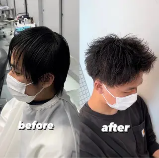 ショート メンズ k jの眉毛・アイブロウイメージ
