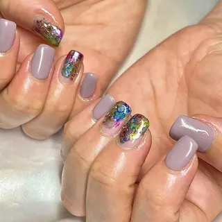 ショート カラー パーマ ヘアアレンジ メンズ キッズ ネイル マツエク・マツパ el. by Aoのネイルデザイン