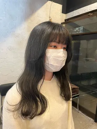 ロング カラー ヘアアレンジ 🎀レイヤー 透明感 カラーyuuri🎀のヘアスタイル