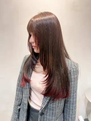 ロング カラー 菅沼 花琳のヘアスタイル