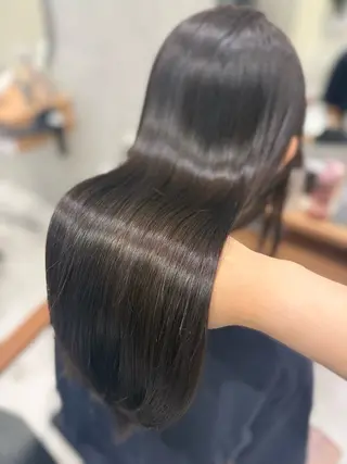 ロング カラー パーマ 透け感color/ SUのヘアスタイル