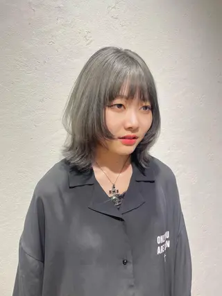 セミロング 前田 菜奈子のヘアスタイル