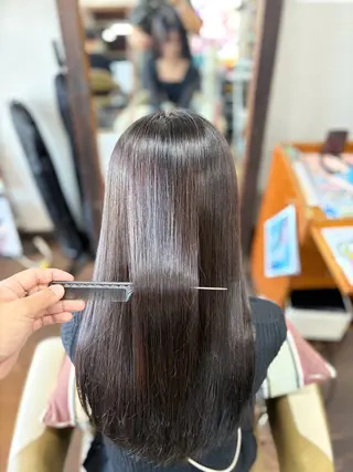 ロング カラー 生駒のパーマ達人 FEELけんけんのヘアスタイル