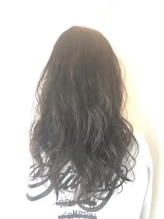 ロング 小林　ローズパープル カット＆カラー美容室のヘアスタイル