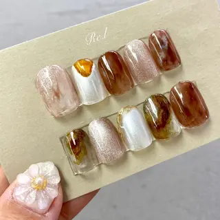 ネイル モチの良さ◉ フィルインネイル♡のネイルデザイン