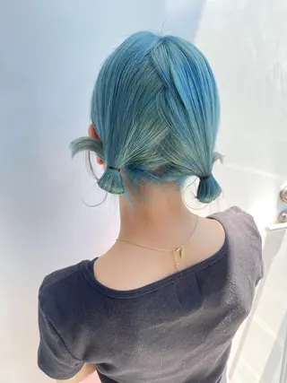 ミディアム カラー パーマ ヘアアレンジ 💗無料カットモデル 募集中yu-ki💗のヘアスタイル