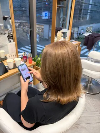 セミロング 蓮池 愛海のヘアスタイル