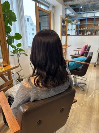 セミロング カラー RINNO🌷透明感 カラー/髪質改善のヘアスタイル