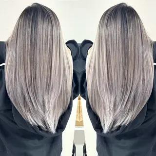ミディアム バレイヤージュ ボブ🌈ナツヤのヘアスタイル