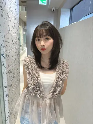 ミディアム カラー 矢野 晃平のヘアスタイル