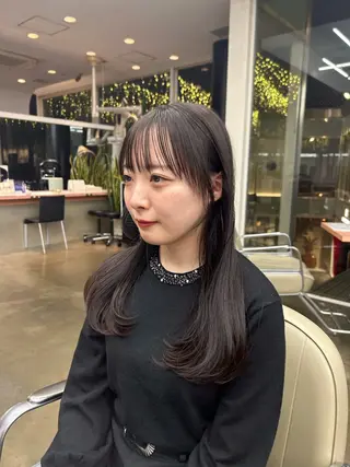 ロング カラー ヘアアレンジ 🌼REINA🌼 毛流れカット🌼赤坂のヘアスタイル