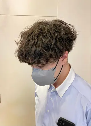 ショート パーマ メンズ JINKIメンズ特化 メンズカットパーマのヘアスタイル