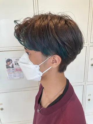 ショート カラー メンズ 山田 ひかりのヘアスタイル