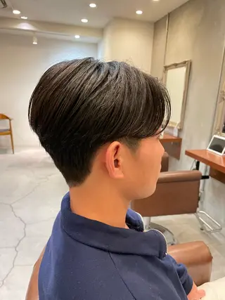 ミディアム パーマ メンズ CHIRU hair salonのヘアスタイル