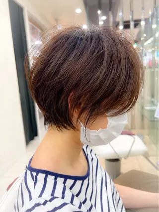 ショート ナカシマ トシのヘアスタイル