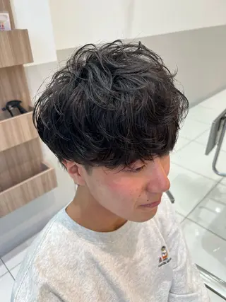 パーマ メンズ 💫副店長💫 篠崎 はやとのヘアスタイル