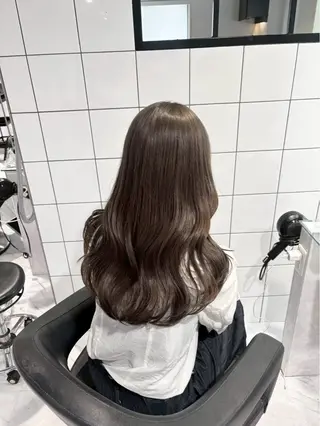 ロング カラー 透明感/ベージュ 🌷💛のんのヘアスタイル