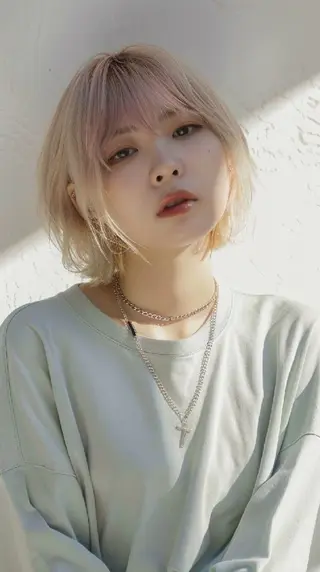 カラー 束感まつぱ🫧 なつき🫧のヘアスタイル