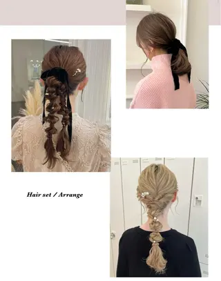 セミロング ヘアアレンジ GOODDAY ヘアサロンのヘアスタイル