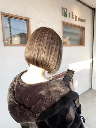 ミディアム くわやま まさきのヘアスタイル