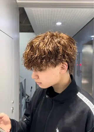 パーマ メンズ ツイスパ/シャドウ MANARUのヘアスタイル