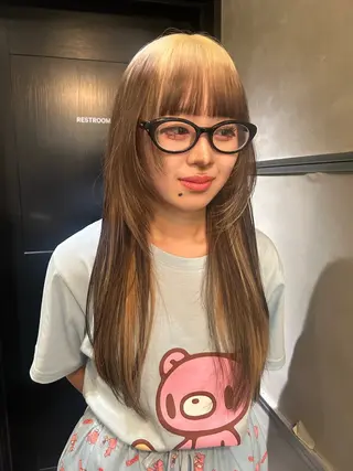 ロング カラー デザイン/アレンジ ❤︎イシイレイのヘアスタイル