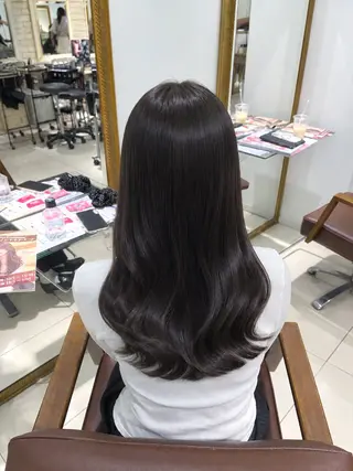 ロング 柔らかグレージュ🤍 髪質改善Hanakaのヘアスタイル