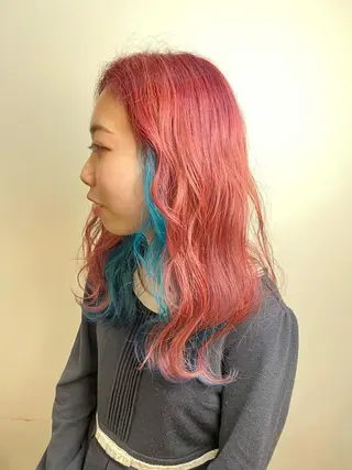 セミロング カラー WEST OLAND加藤圭介のヘアスタイル
