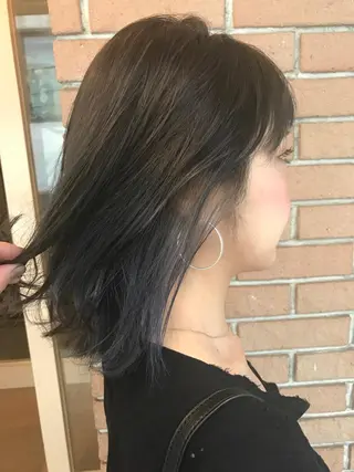 ミディアム カラー パーマ ヘアアレンジ メンズ キッズ ネイル マツエク・マツパ サロンドミルク 渋谷高比良のヘアスタイル