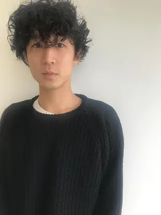 ショート パーマ 💓パーマ，💗 レイヤーカットのヘアスタイル