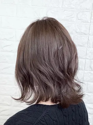ミディアム カラー 髪質改善縮毛矯正 美容師✂️山崎竜二のヘアスタイル