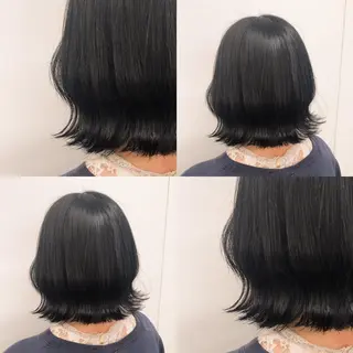 ミディアム カラー パーマ ヘアアレンジ メンズ キッズ ネイル マツエク・マツパ 上品＆韓国風 🥀海心🥀のヘアスタイル