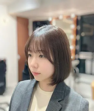 セミロング カラー 🌙縮毛矯正/上品 カラー/芦川優磨のヘアスタイル