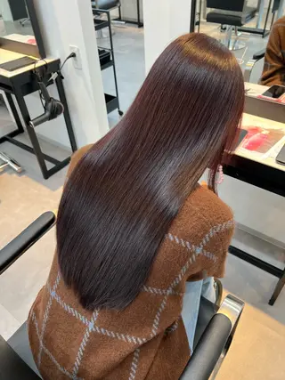 ロング カラー 中原 なおこのヘアスタイル