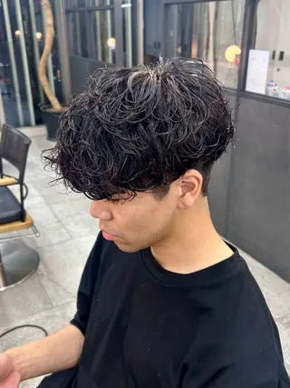 ショート パーマ メンズ 大本 メンズ/パーマのヘアスタイル