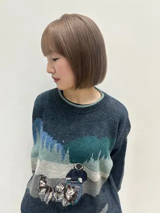 ショート カラー recipe 黒木 彩那のヘアスタイル