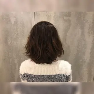 ミディアム パーマ ショート/脱白髪染め ☆宇﨑悠実のヘアスタイル