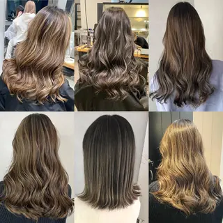 セミロング カラー ヘアアレンジ 🧸ハイトーン🧸 ゆっきー🧸のヘアスタイル