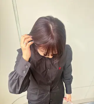 ミディアム エクステ🫧艶カラー ¦横浜 ももはのヘアスタイル